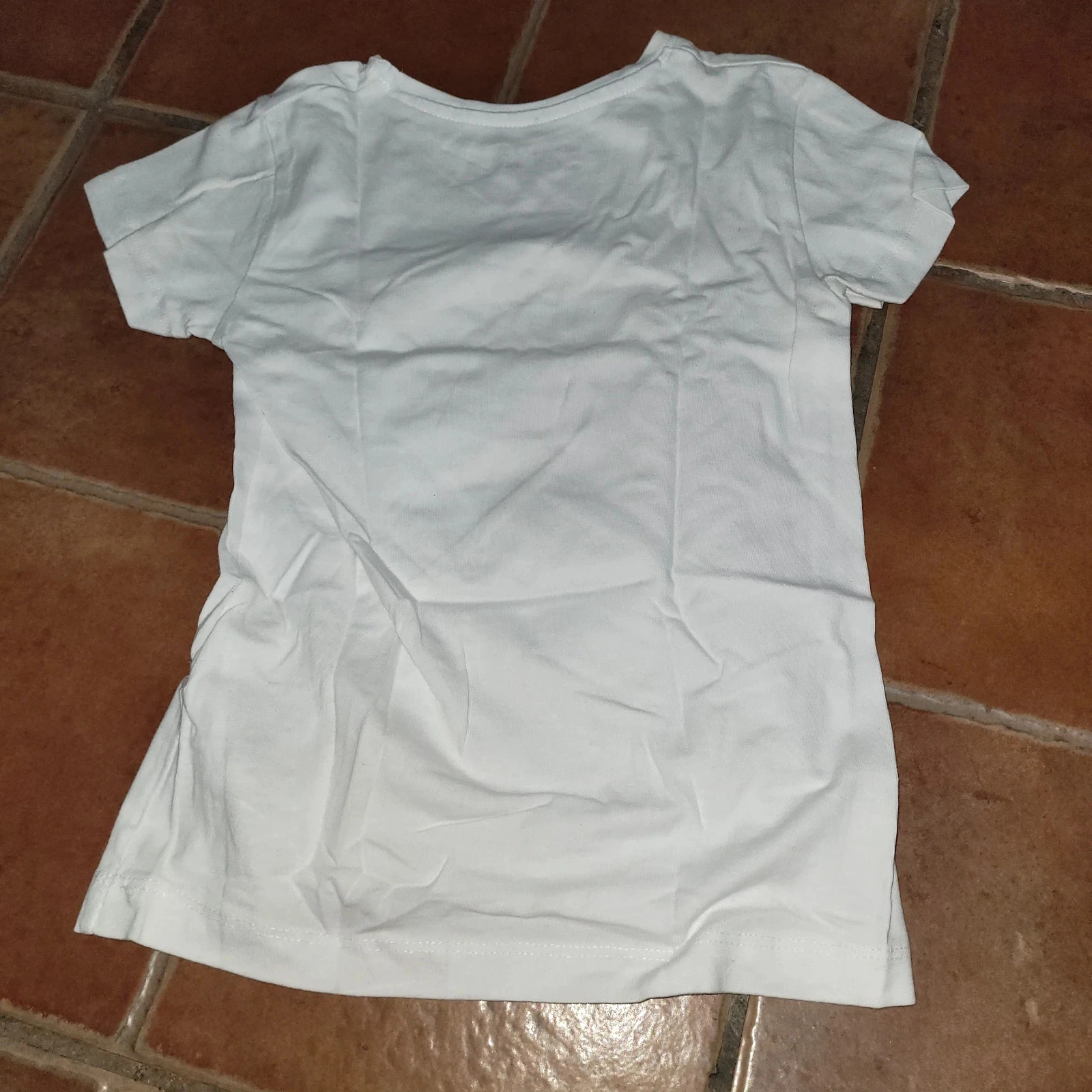 7/8 years white t-shirt – photo 2